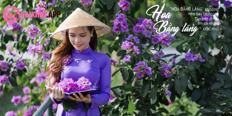 Mỗi một góc ảnh cùng hoa bằng lăng đều rất ấn tượng 