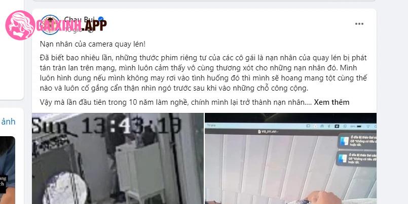 Post trên mạng xã hội của Châu Bùi nhận lượt tương tác khủng